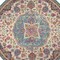 Homeroots 4 ft. Round Pink & Blue Floral Medallion Area Rug 385530 - alternate 6